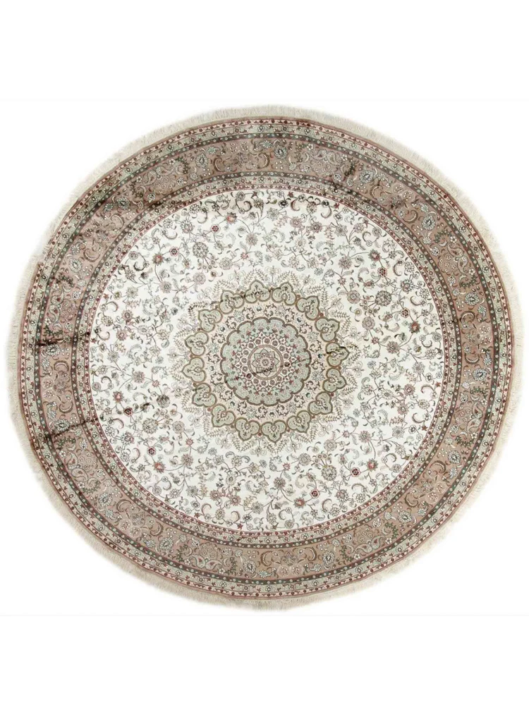 China Seide Teppich 303x303cm - Orientteppich - beige