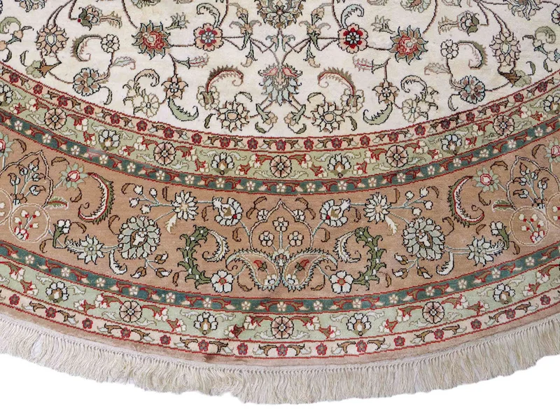 China Seide Teppich 303x303cm - Orientteppich - beige
