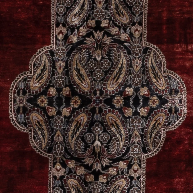Kayseri Teppich 123x187cm - Orientteppich - dunkelrot