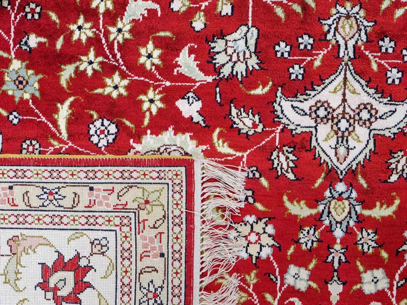 China Seide Teppich 188x272cm - Orientteppich - rot