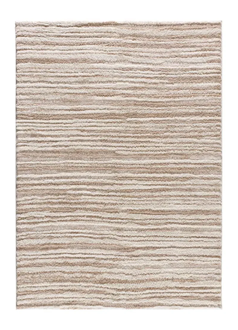 Alfombra estilo escandinavo, reciclada y con relieve Lima 3501 Beige