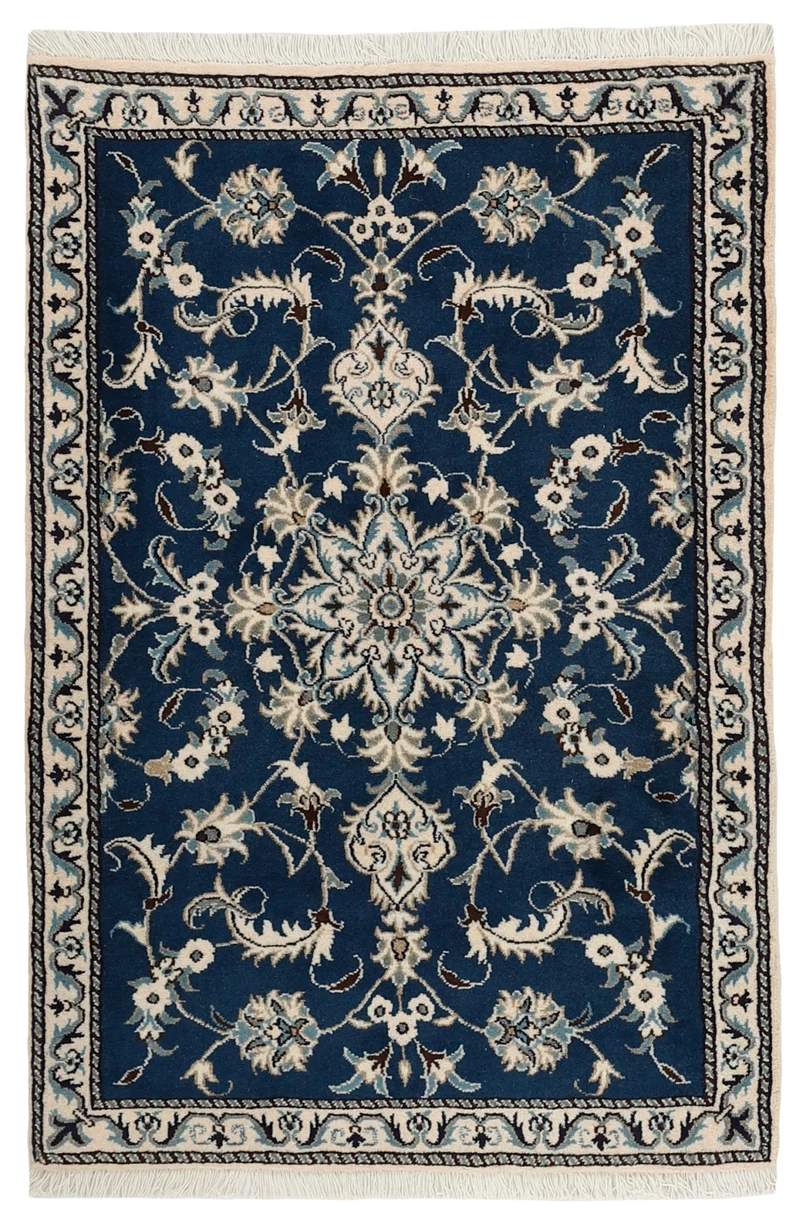 MY-RUG Teppich "Nain Kashmar" Medaillon-Design, Handgeknüpft