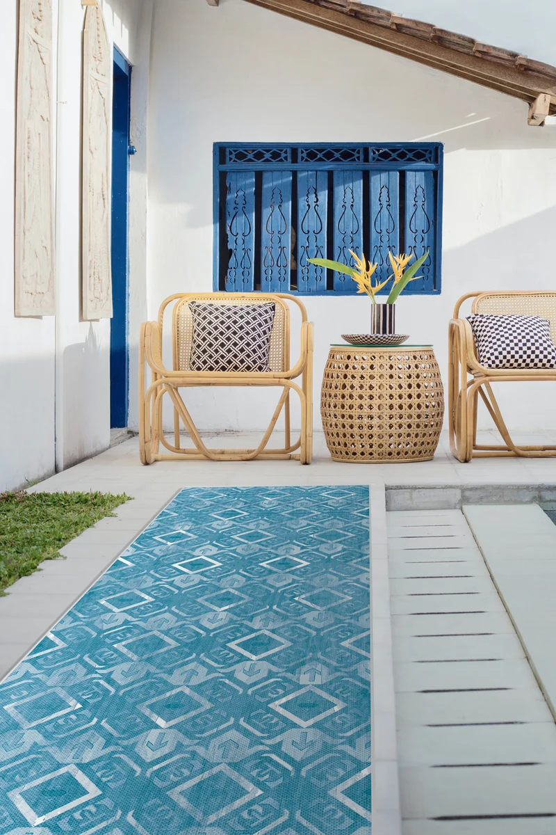 Outdoor Karree Achat Teppich