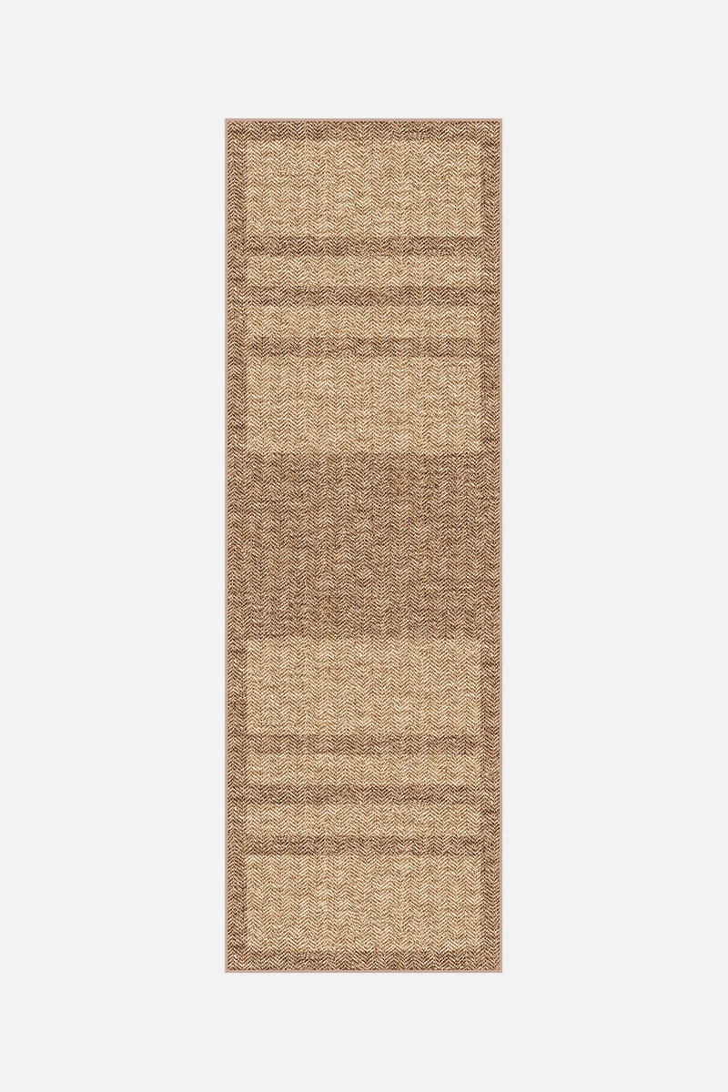 Jute-Haptik Talia Latte Teppich