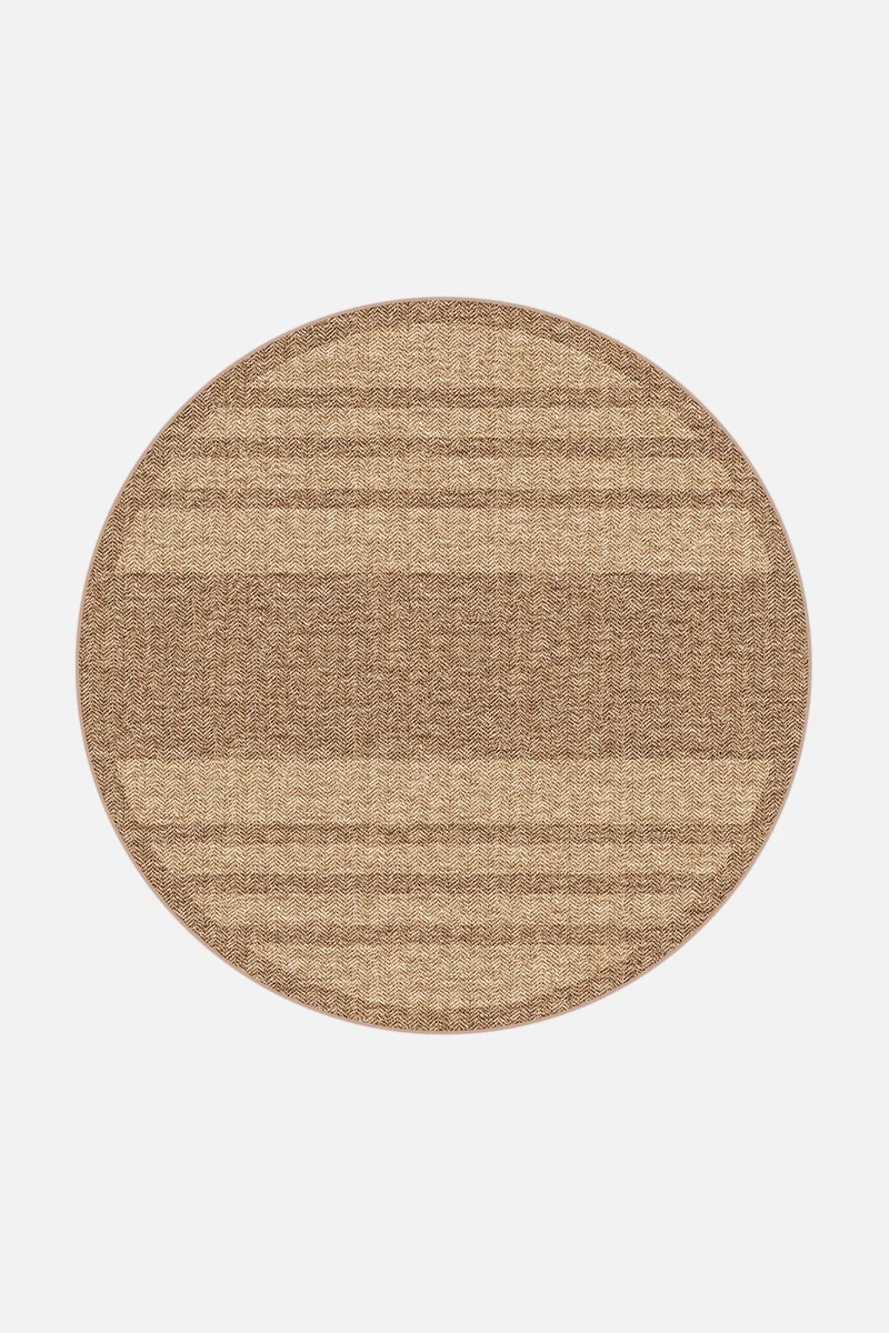 Jute-Haptik Talia Latte Teppich