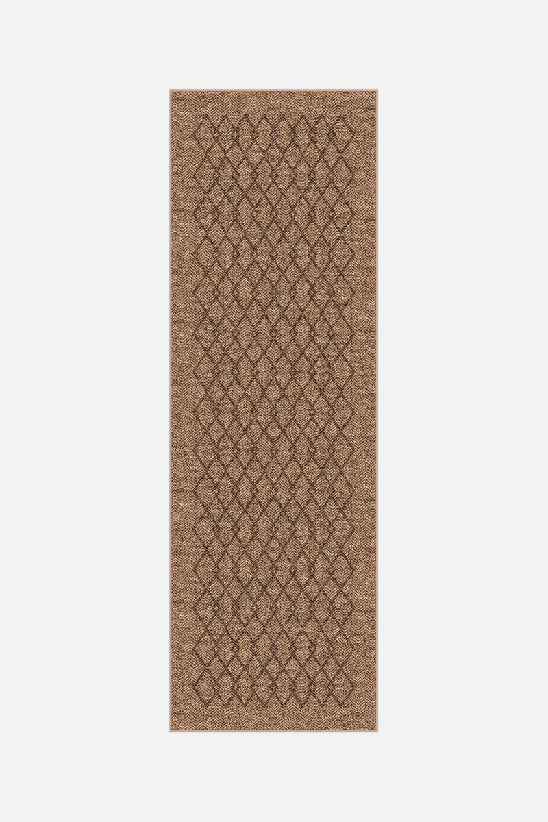 Jute-Haptik Maddie Mokka Teppich
