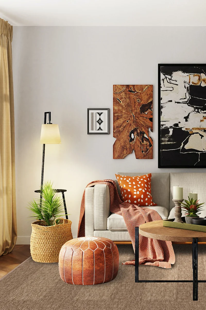 Jute-Haptik Liara Eiche Teppich