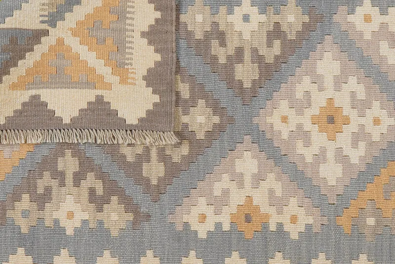 Kelim Gashgai · Handgewebt – Grau, 164x121 cm