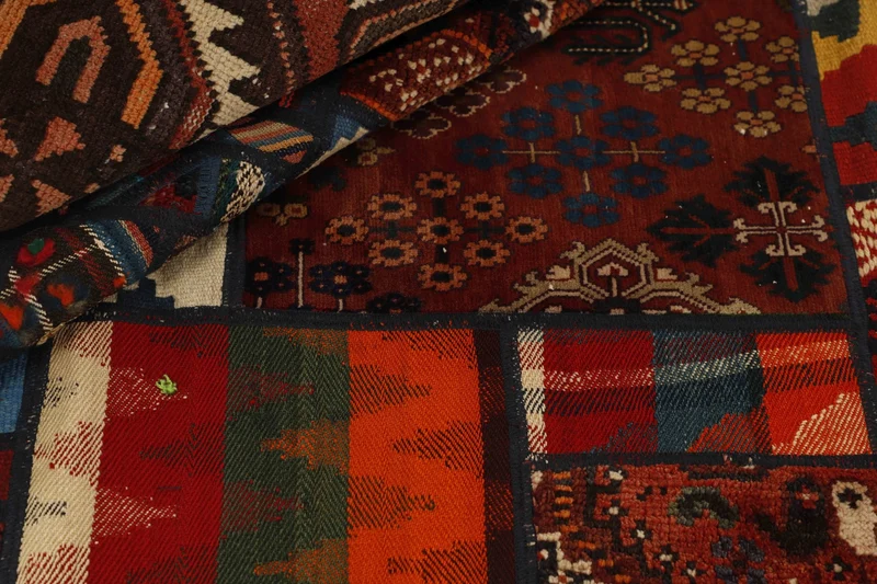 MY-RUG Teppich "Modern Patchwork " Geometrische Muster, Handgeknüpft