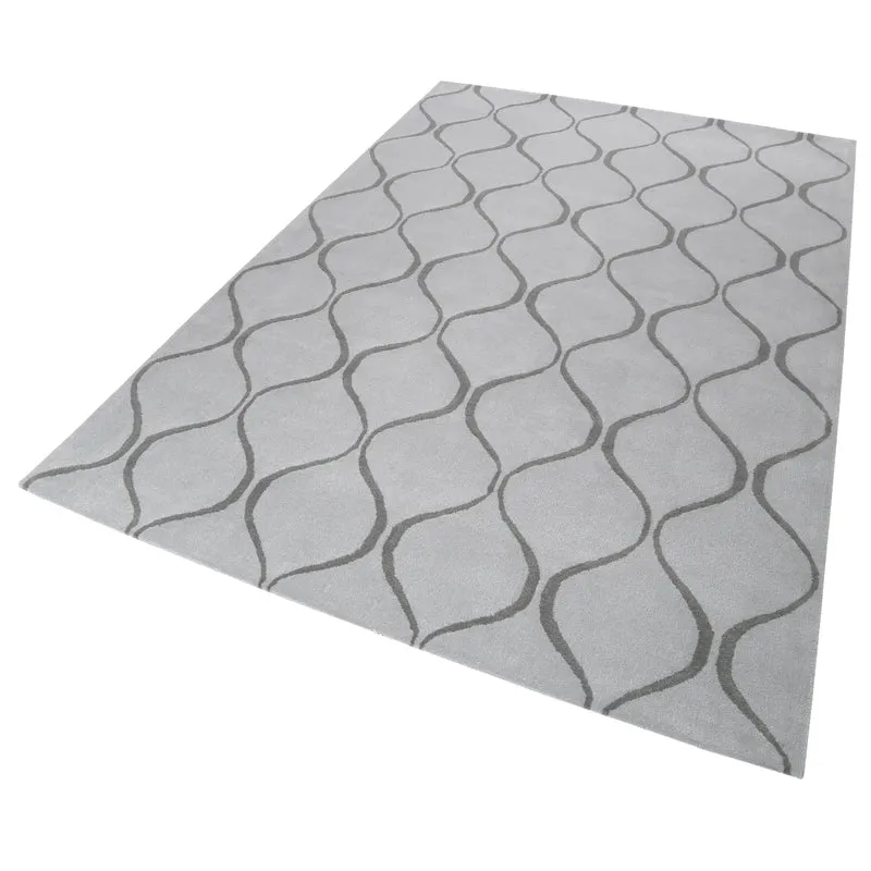 Esprit Teppich 90x160 cm Silber Grau "Aramis"