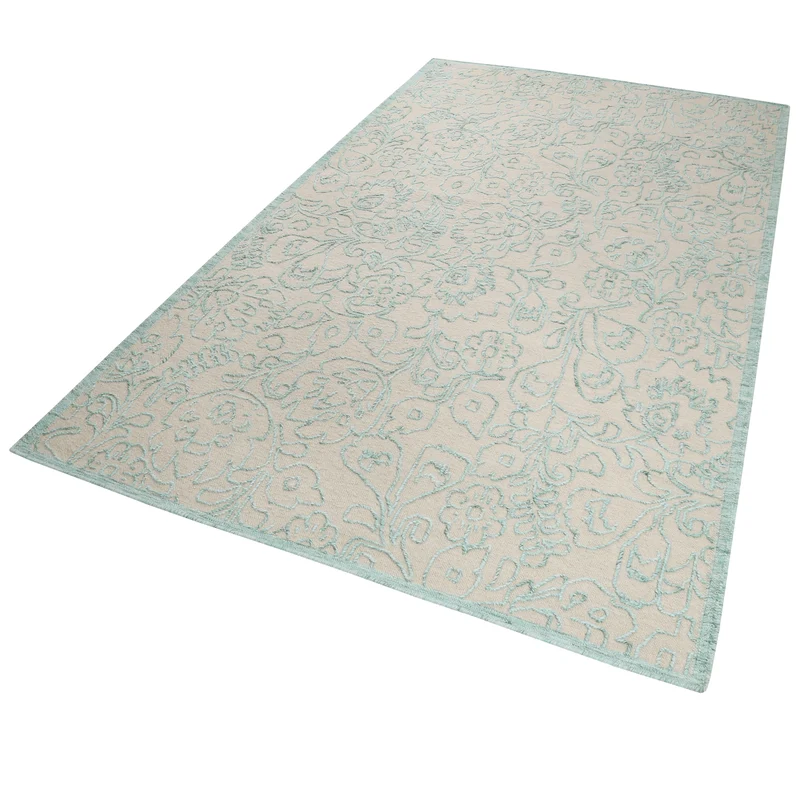 Esprit Teppich 80x150 cm Petrol Taupe "Kayla Kelim"