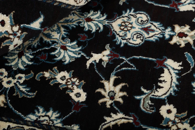 MY-RUG Teppich "Nain Kashmar" Medaillon-Design, Handgeknüpft