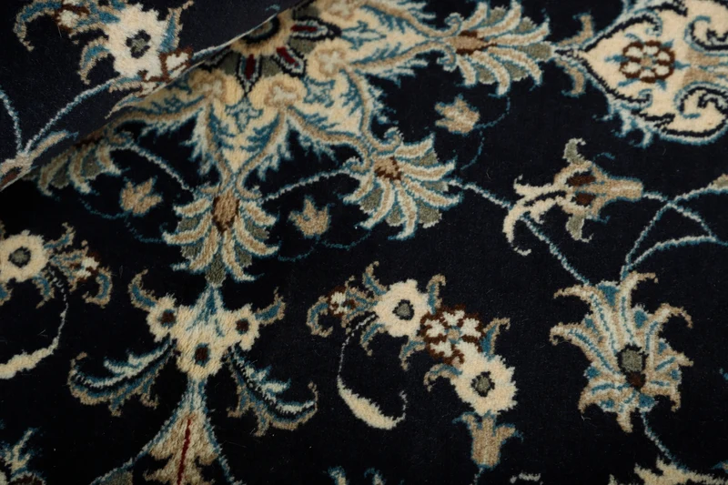 MY-RUG Teppich "Nain Kashmar" Medaillon-Design, Handgeknüpft