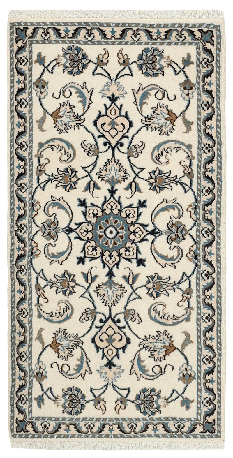 MY-RUG Teppich "Nain Kashmar" Medaillon-Design, Handgeknüpft