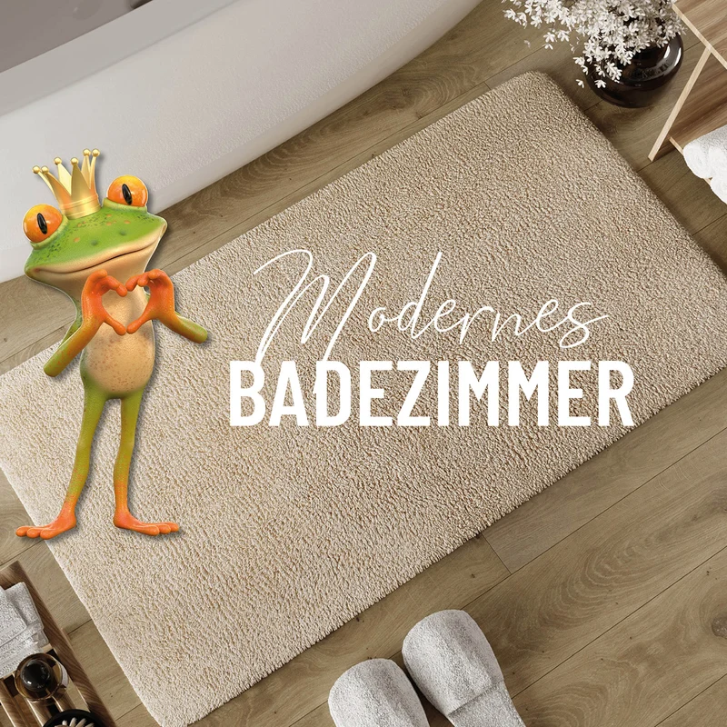 Badteppich Beige "Erik" WECONhome Basics