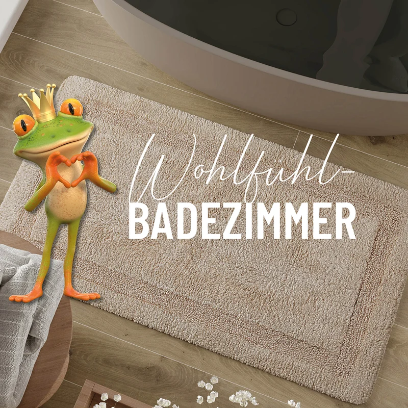 Badteppich Beige "Knut" WECONhome Basics