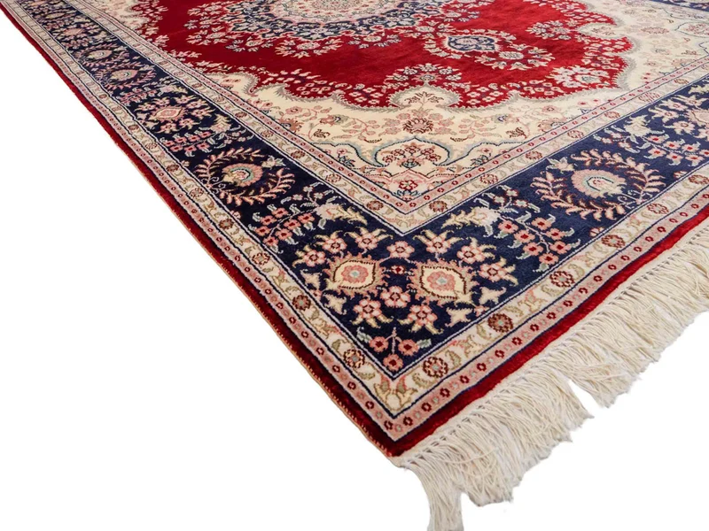 China Seide Teppich 121x186cm - Orientteppich - rot