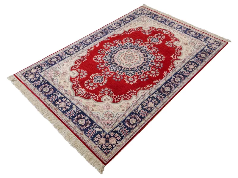 China Seide Teppich 121x186cm - Orientteppich - rot
