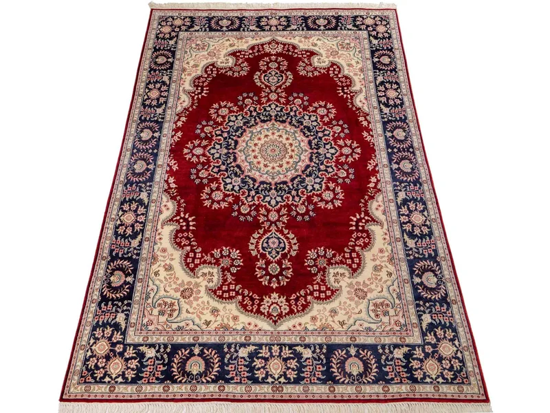 China Seide Teppich 121x186cm - Orientteppich - rot