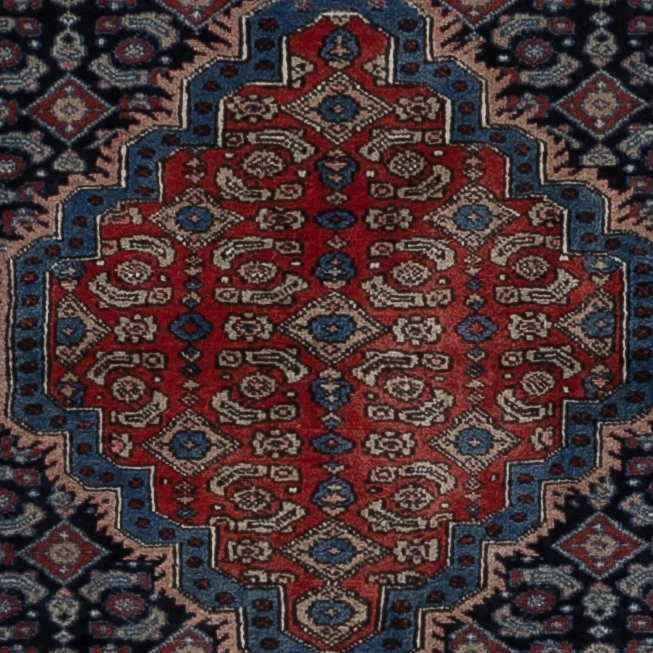 Ardebil Teppich 134x200cm - Perserteppich - dunkelblau