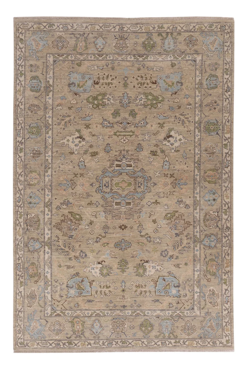 Designer Teppich 177x270cm - dunkelbeige