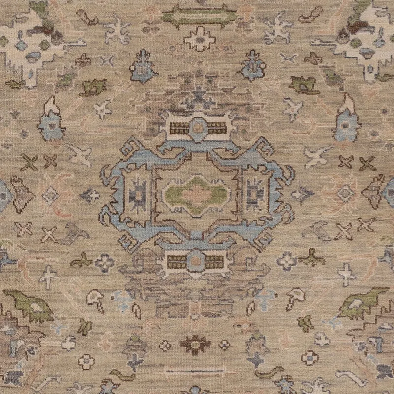 Designer Teppich 177x270cm - dunkelbeige