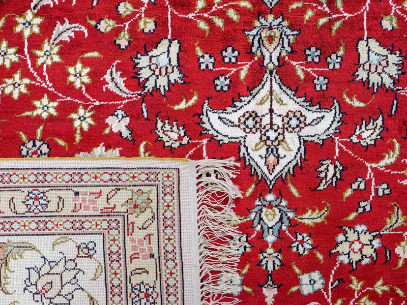China Seide Teppich 182x276cm - Orientteppich - rot