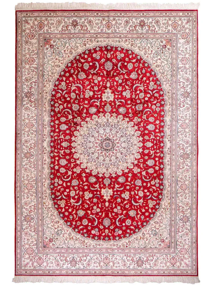 China Seide Teppich 180x263cm - Orientteppich - rot