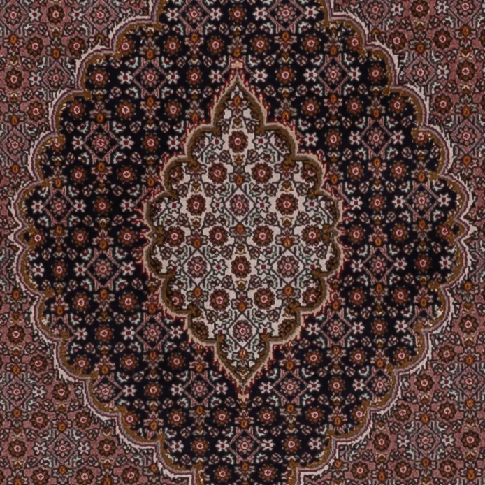 Täbriz - 50 Raj Teppich 150x200cm - Perserteppich - dunkelbeige