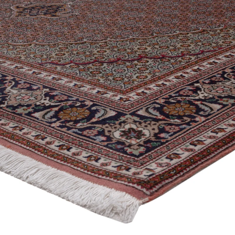 Täbriz - 50 Raj Teppich 150x200cm - Perserteppich - dunkelbeige