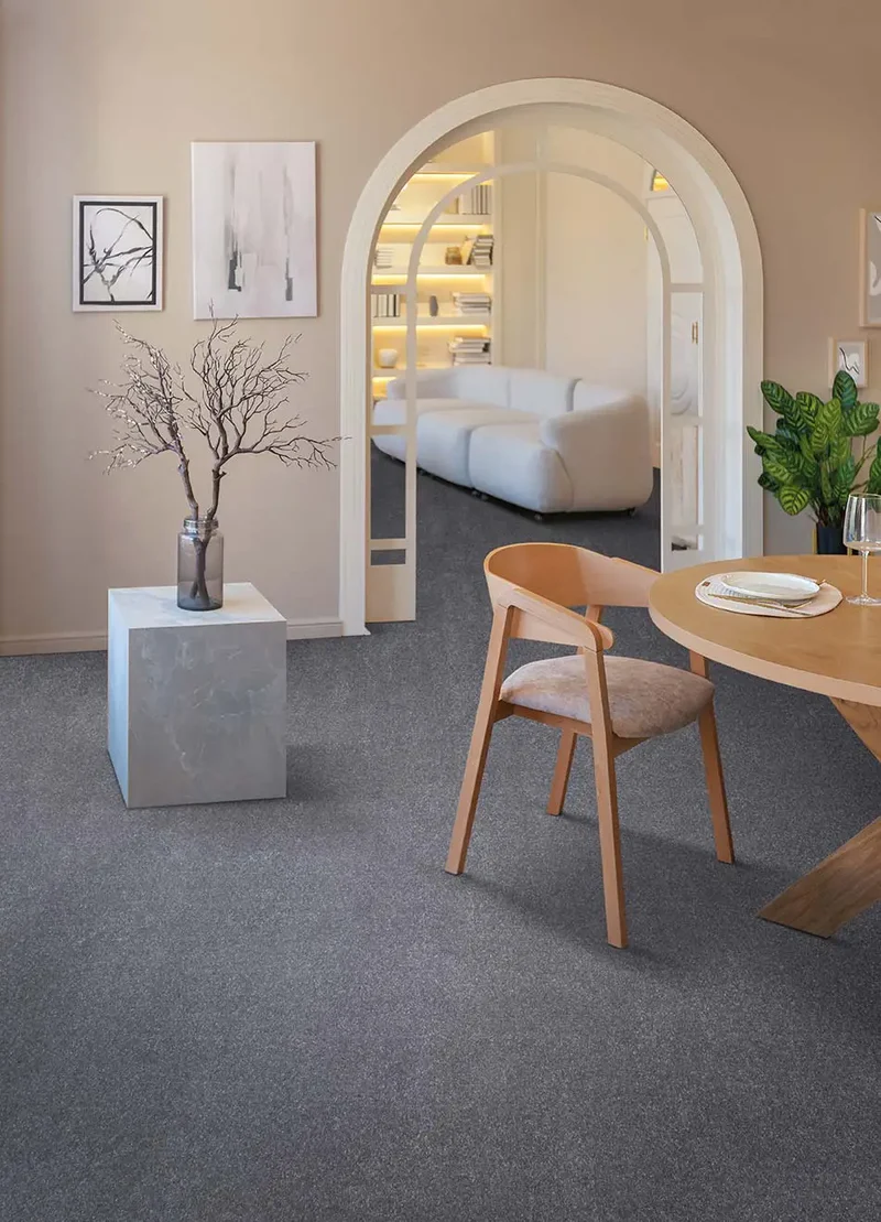 Alfombra a medida Crescent Liso Gris