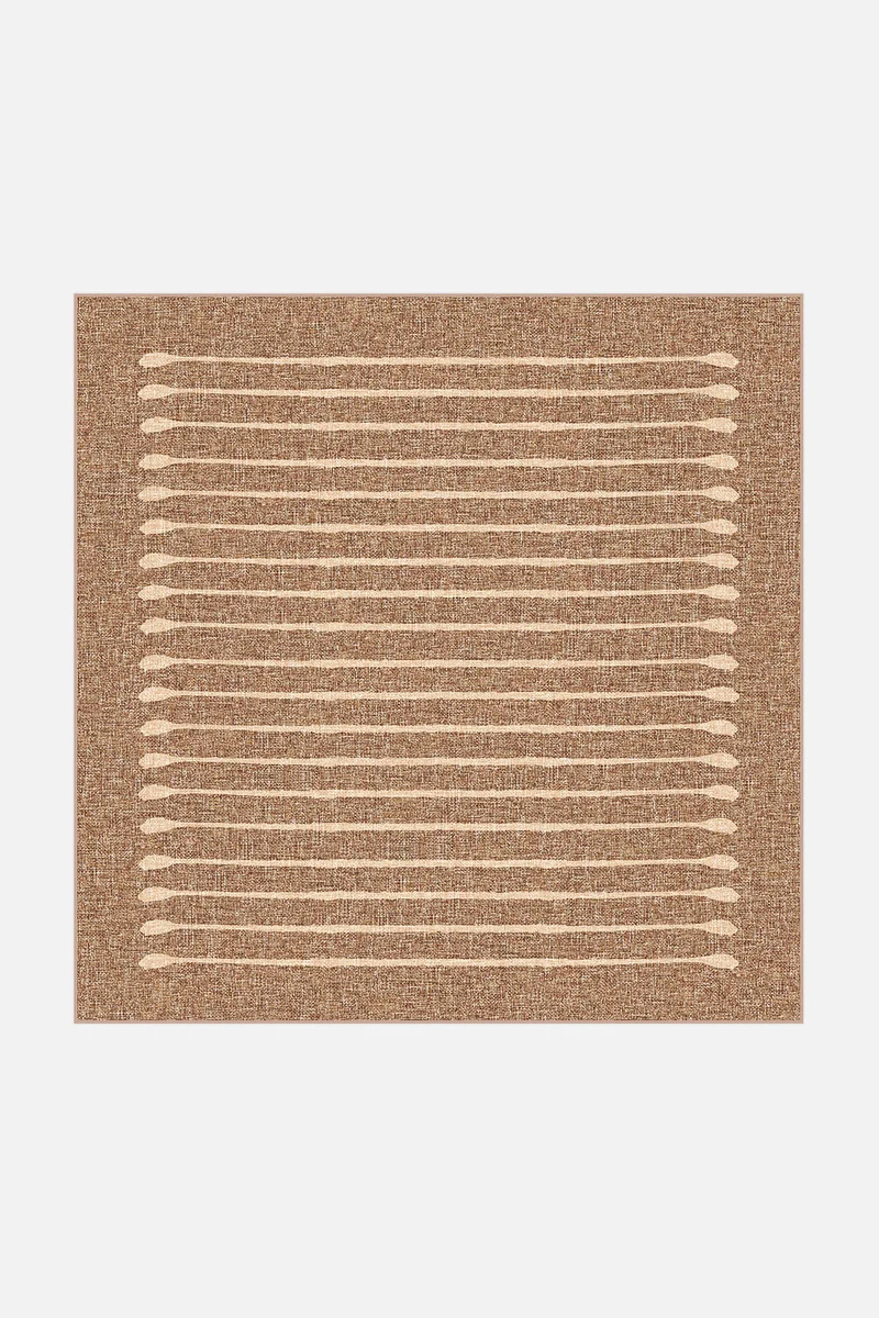 Jute-Haptik Felia Eiche Teppich