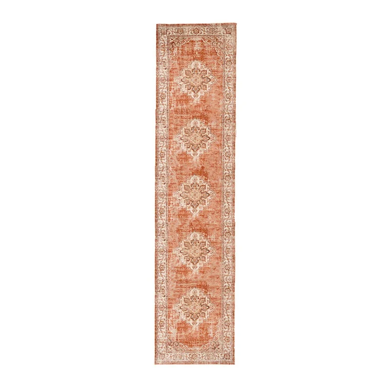 Vintage Läufer - Spring Medaillon Terracotta Creme