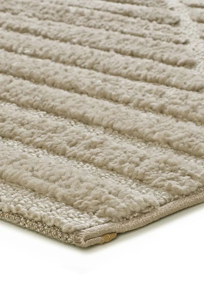 Alfombra estilo escandinavo con relieve Numa 8517 Beige