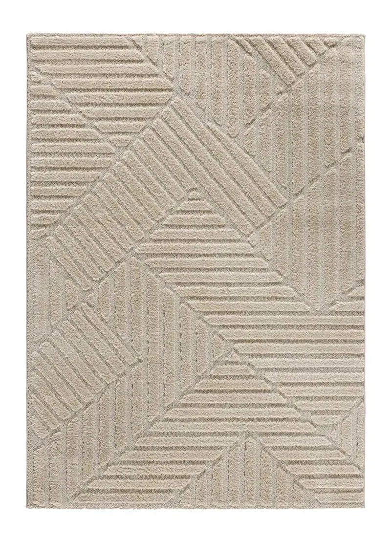 Alfombra estilo escandinavo con relieve Numa 8517 Beige