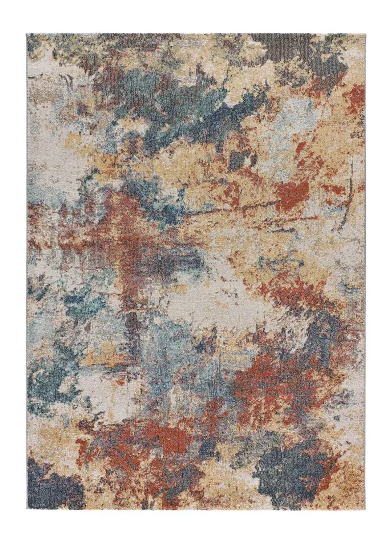 Alfombra de exterior estilo abstracto Luna 54569 Multicolor