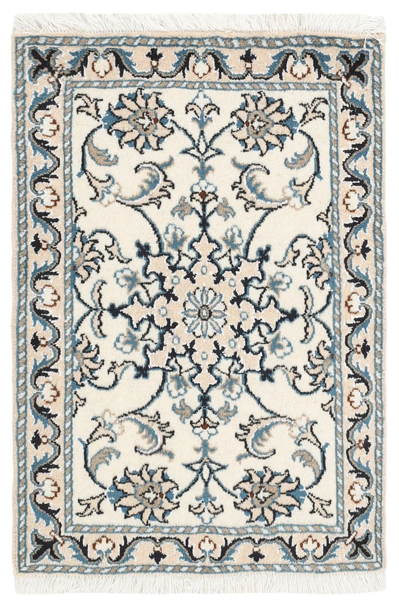 MY-RUG Teppich "Nain Kashmar" Medaillon-Design, Handgeknüpft
