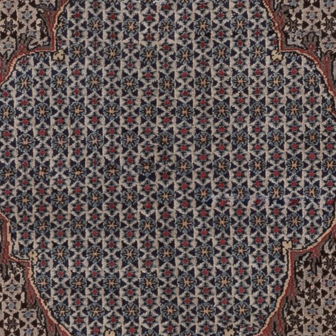Täbriz - 50 Raj Teppich 135x202cm - Perserteppich - dunkelbeige