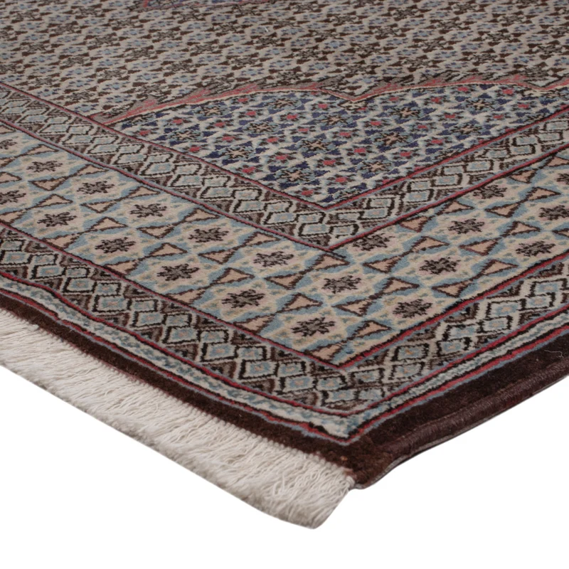 Täbriz - 50 Raj Teppich 135x202cm - Perserteppich - dunkelbeige