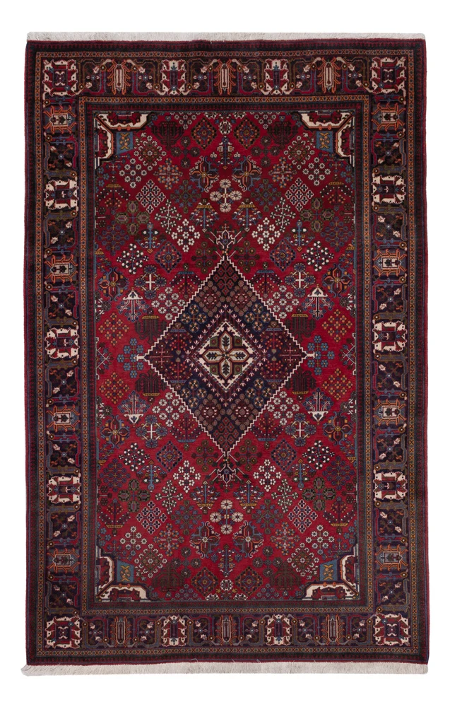 Meymeh Teppich 160x248cm - Perserteppich - dunkelrot