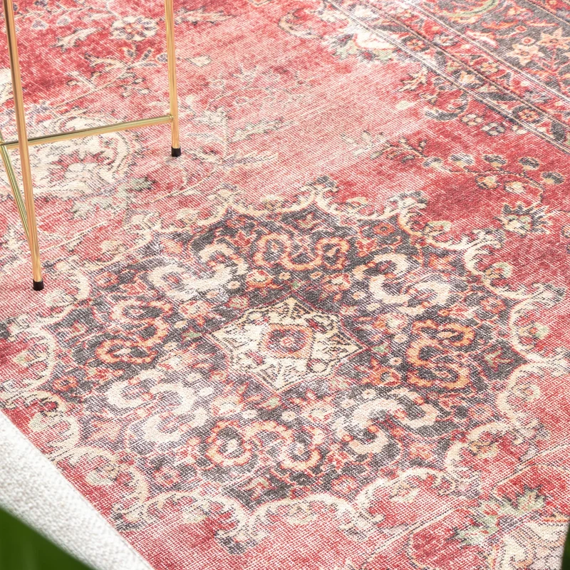 Teppich Vintage - Estate Medaillon Rot