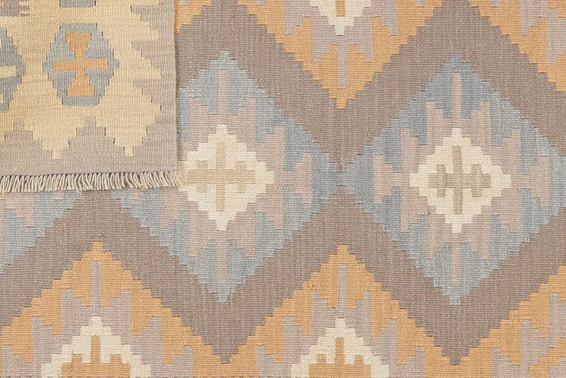 Kelim Gashgai · Handgewebt – Grau, 176x122 cm