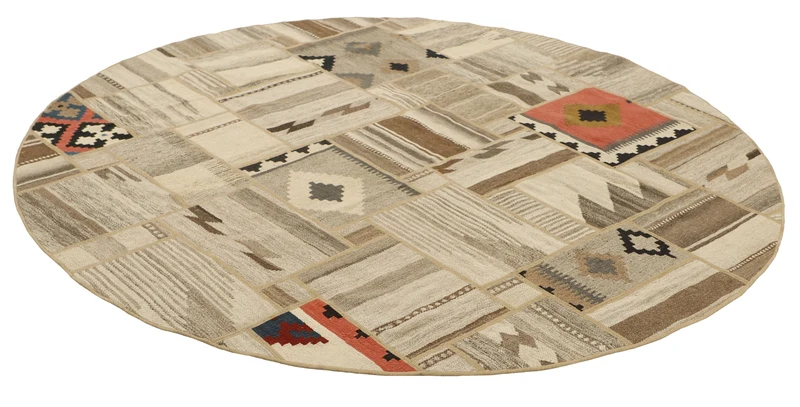 MY-RUG Teppich "Modern Patchwork " Geometrische Muster, Handgeknüpft
