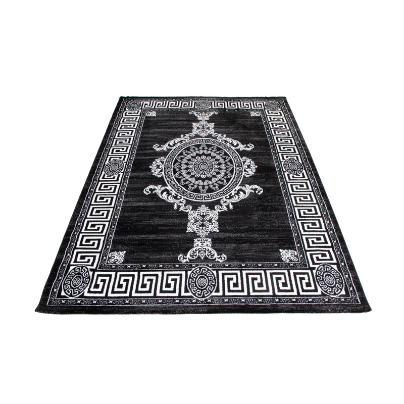 Orientalischer Webteppich 160x230cm - schwarz-weiß