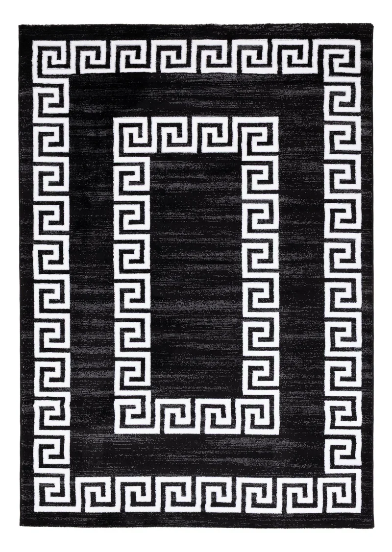 Orientalischer Webteppich 160x230cm - schwarz-weiß