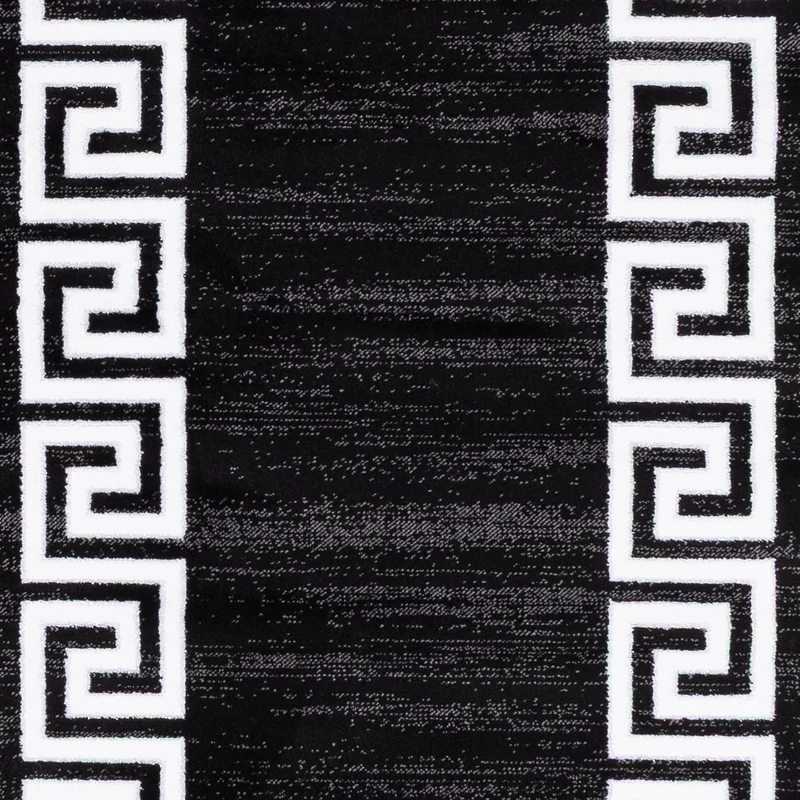Orientalischer Webteppich 160x230cm - schwarz-weiß