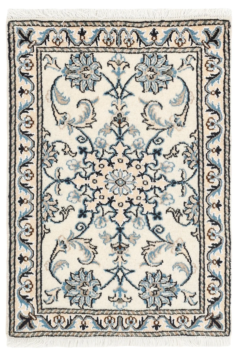MY-RUG Teppich "Nain Kashmar" Medaillon-Design, Handgeknüpft