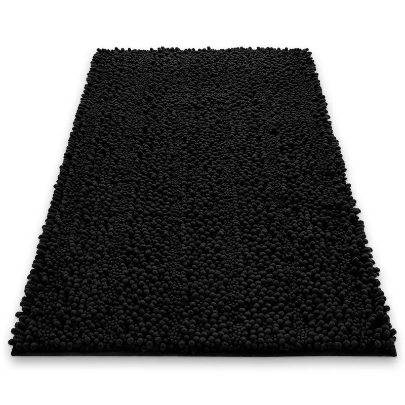 Badteppich Schwarz "Benno" WECONhome Basics