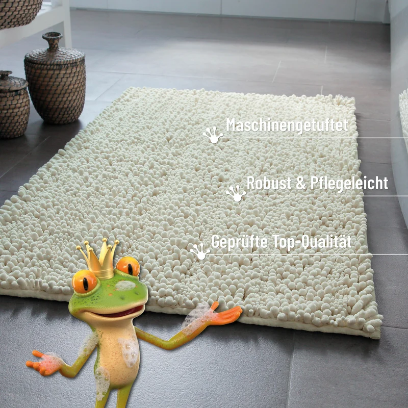Badteppich Creme Beige "Benno" WECONhome Basics