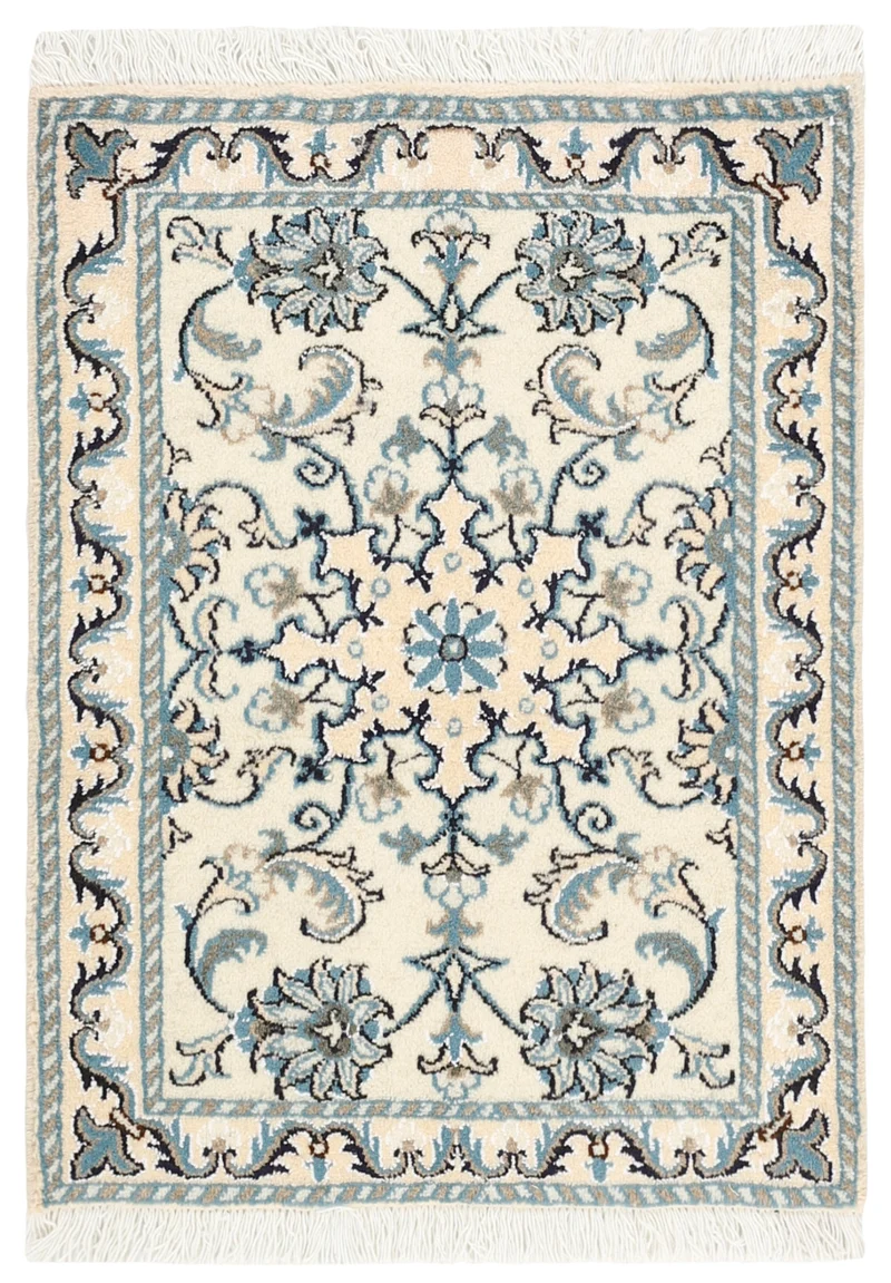 MY-RUG Teppich "Nain Kashmar" Medaillon-Design, Handgeknüpft